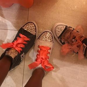 Custom Blinged Out Converse Sneakers